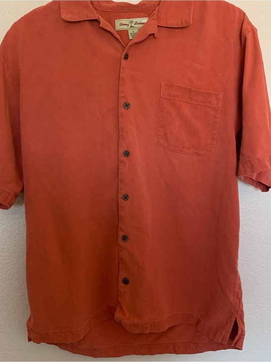 Tommy Bahama Other - Tommy Bahama Short-Sleeve Button-Down Shirt — Rust Orange